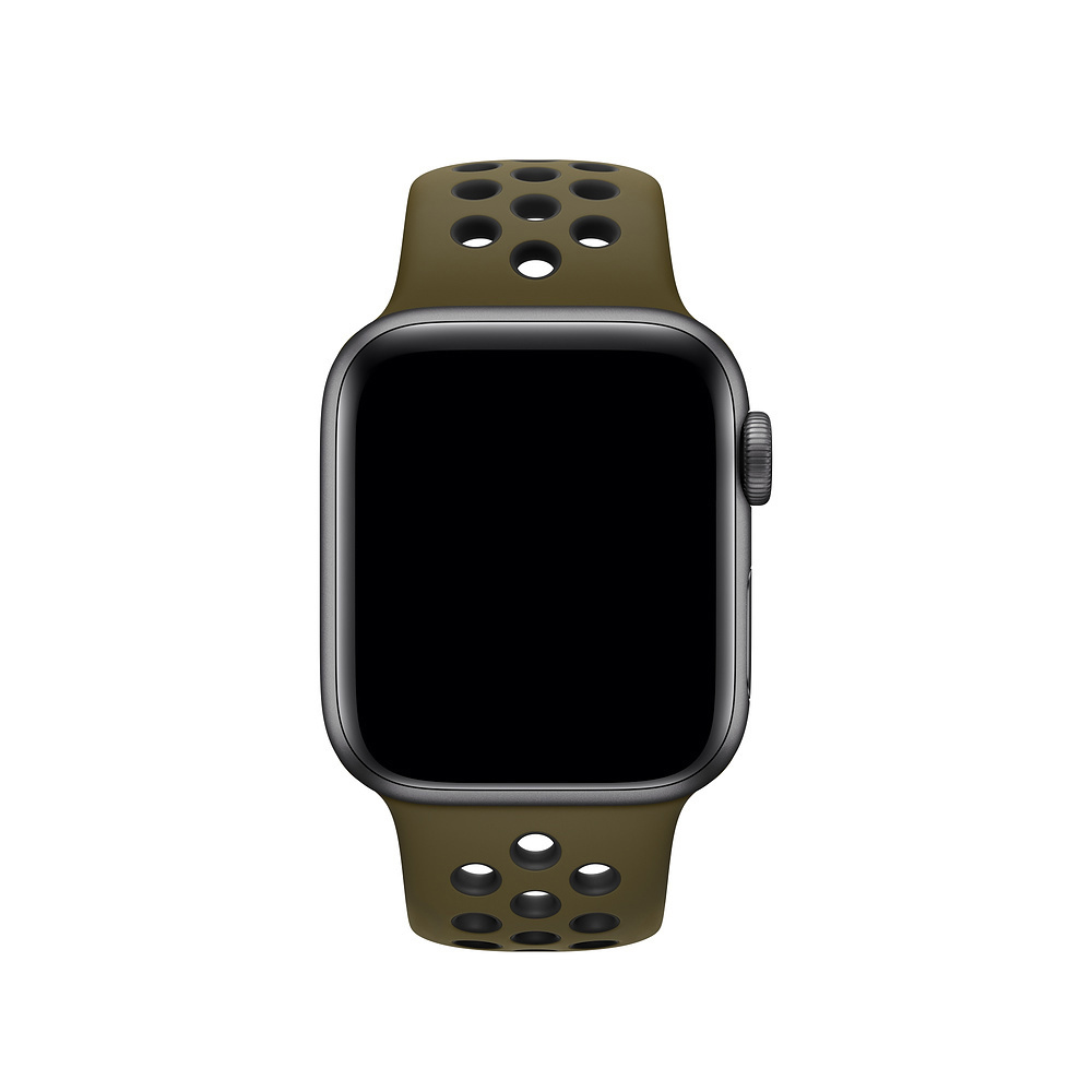 APPLE Nike, Ersatzarmband, Olive Flak/Schwarz