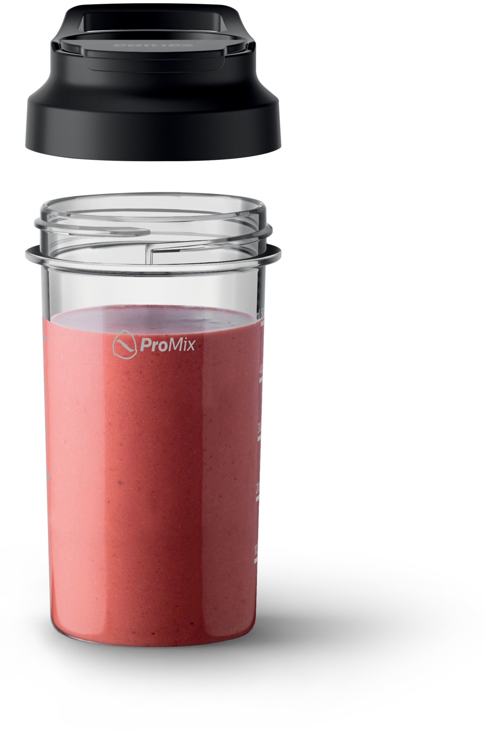PHILIPS HR2657/90 Viva ProMix 800 Veggie Set Stabmixer (schwarz, 800 Watt, Mobile Trinkflache 500 ml)