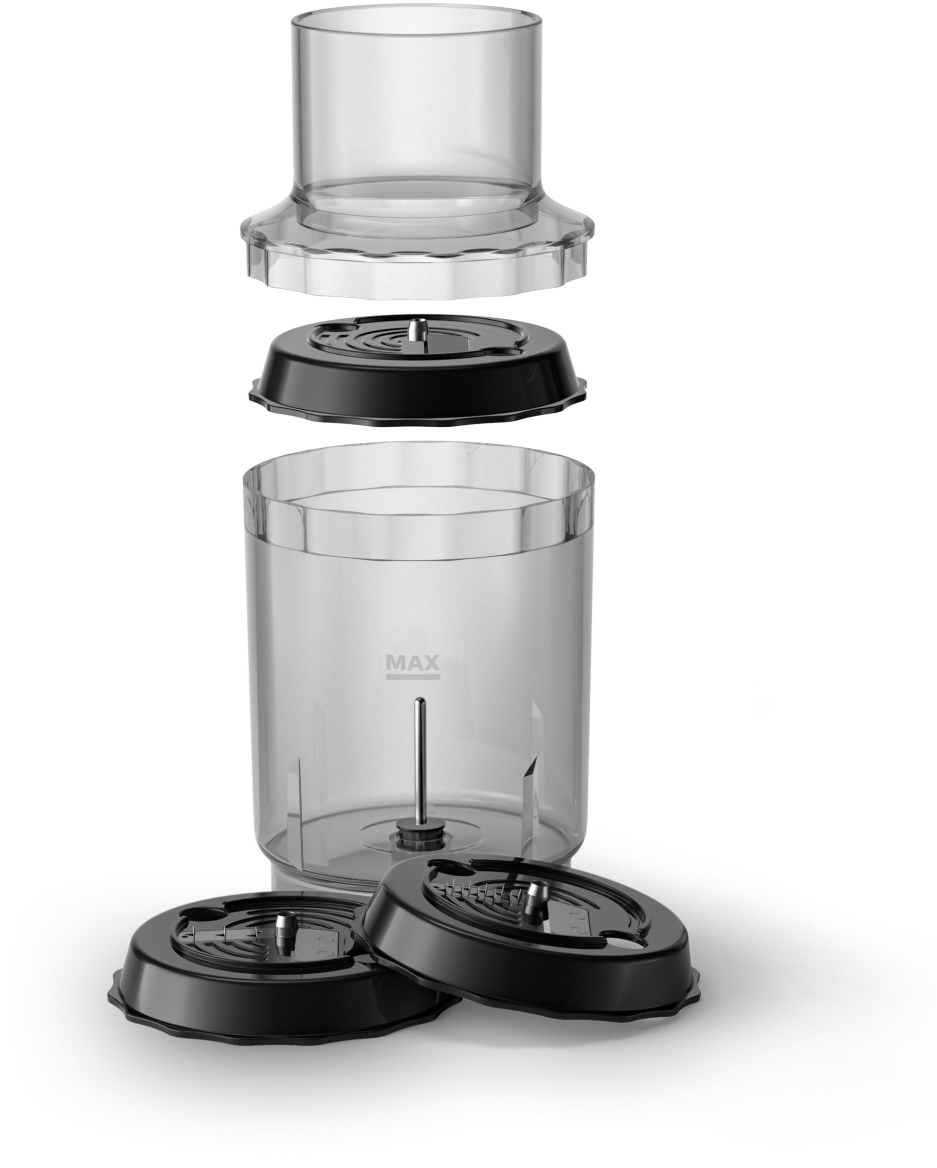 PHILIPS HR2657/90 Viva ProMix 800 Veggie Set Stabmixer (schwarz, 800 Watt, Mobile Trinkflache 500 ml)