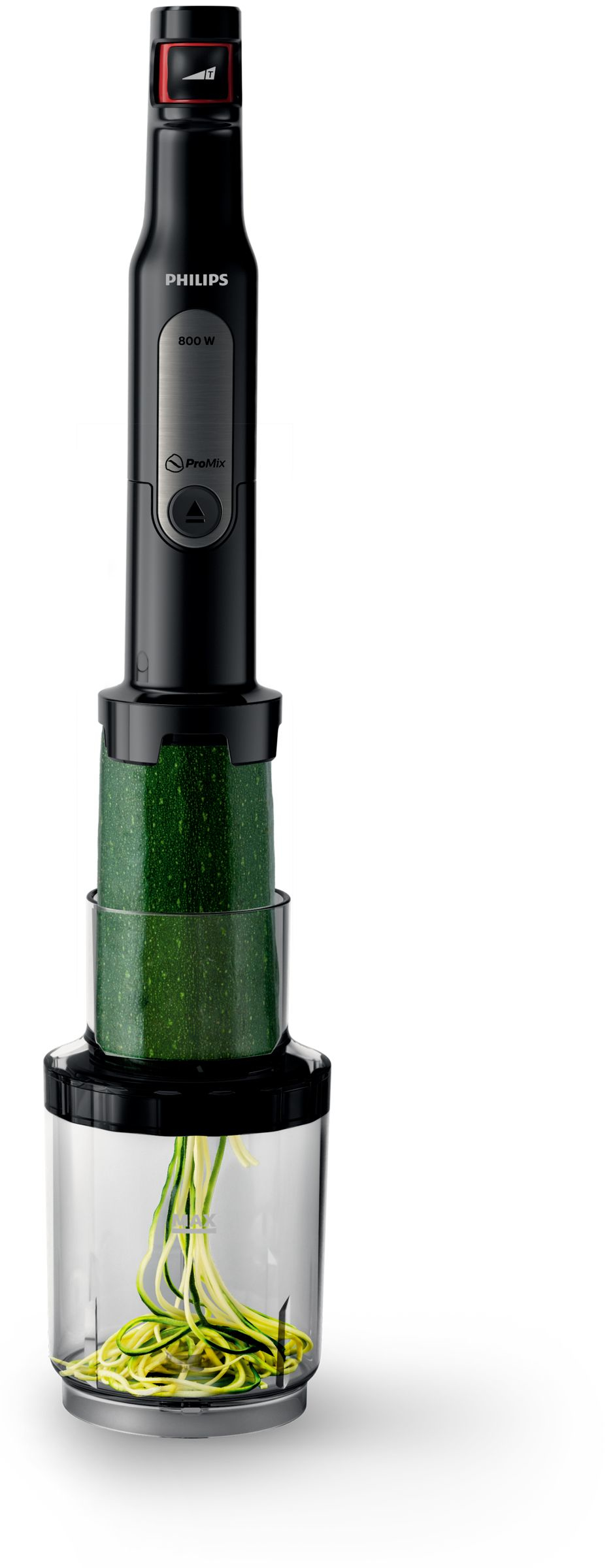 PHILIPS HR2657/90 Viva ProMix 800 Veggie Set Stabmixer (schwarz, 800 Watt, Mobile Trinkflache 500 ml)