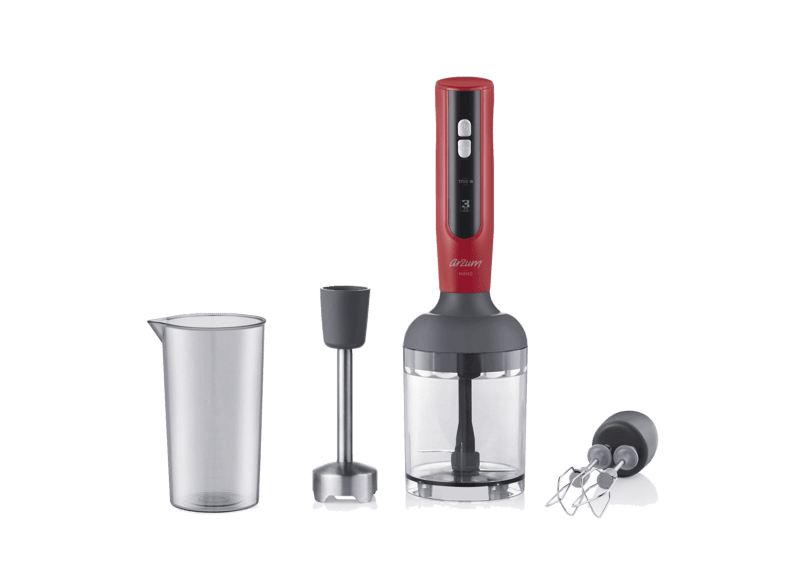 arzum ar1092 mano el blender set kirmizi blender mikser