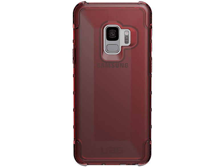 Uag Case Galaxy S9 Plyo Crimson Clear Rood