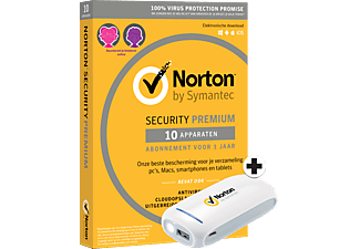 Norton Premium 25 GB 10 apparaten + Powerbank