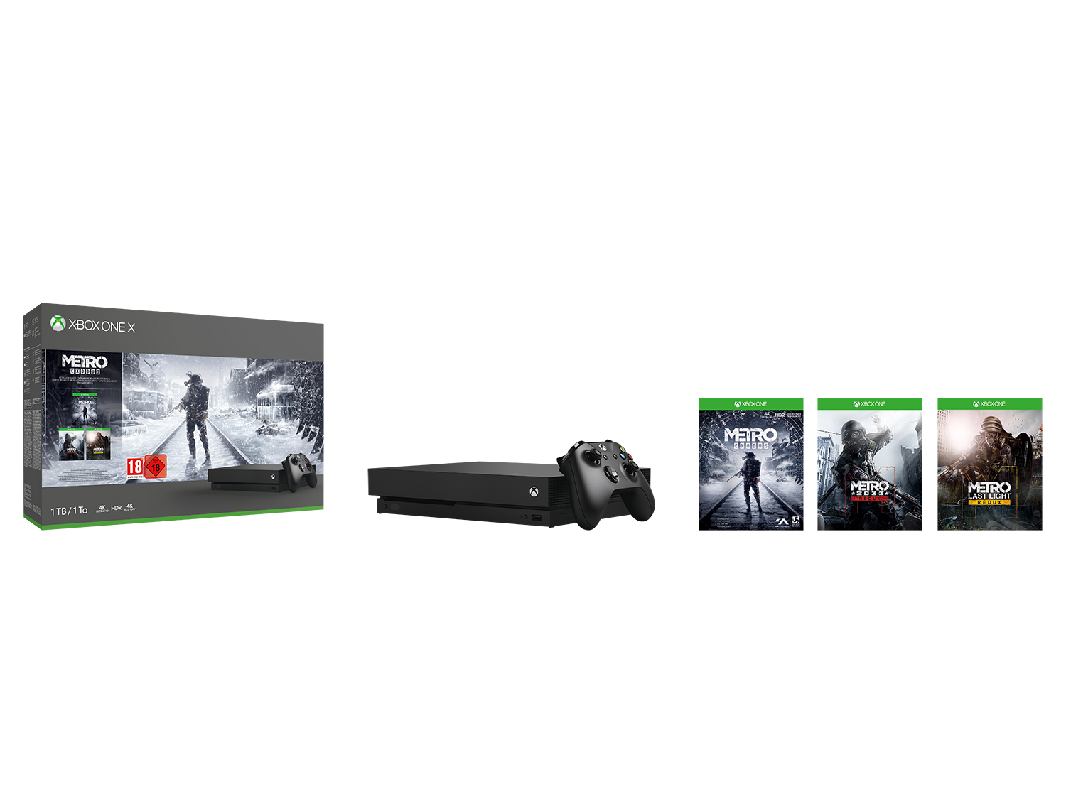 MICROSOFT Xbox One X – Metro Exodus Bundle