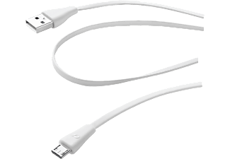 CELLULARLINE USBDATACMICROUSBW - Datenkabel (Weiss)