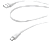 CELLULARLINE USBDATACMICROUSBW - Câble de données (Blanc)