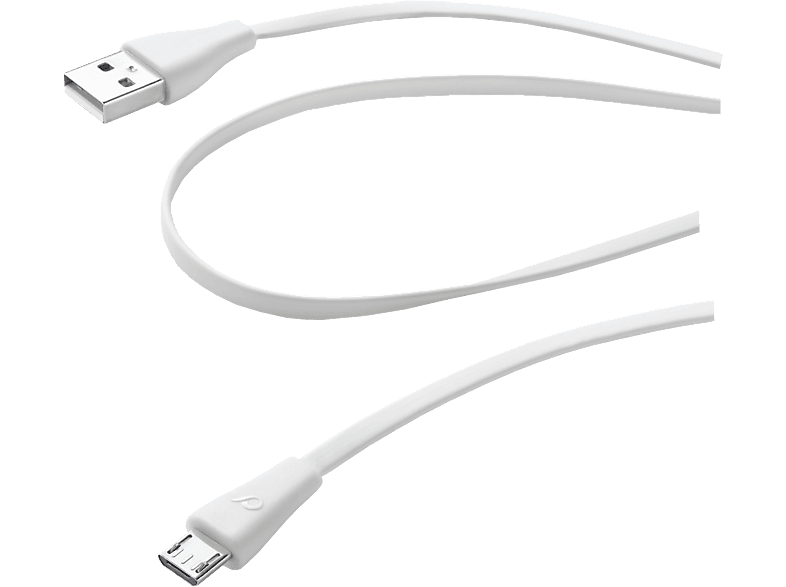 CELLULAR LINE USBDATACMICROUSBW - Datenkabel (Weiss)