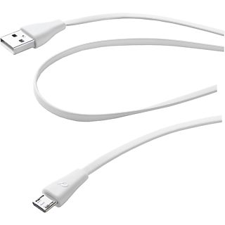 CELLULAR LINE USBDATACMICROUSBW - cavo dati (Bianco)