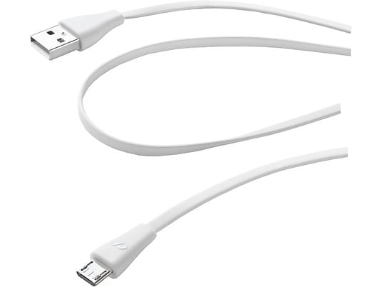 CELLULAR LINE USBDATACMICROUSBW - Câble de données (Blanc)