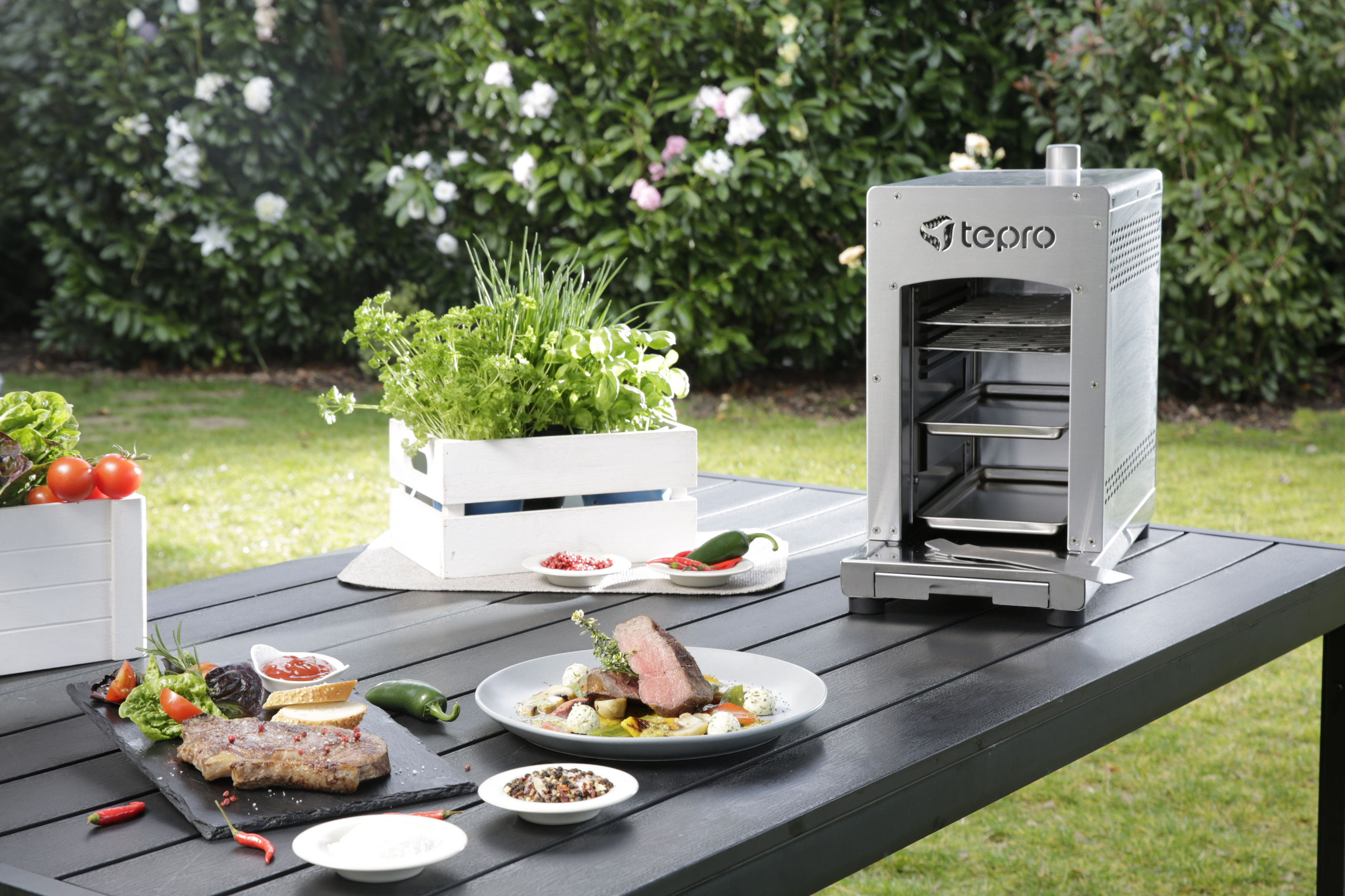 TEPRO 3184 Toronto Steakgrill, Edelstahl (3000 Watt)