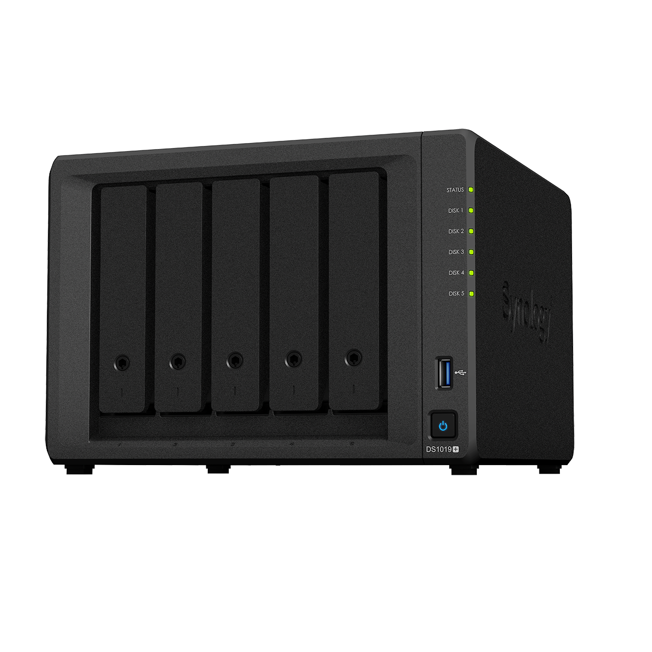 SYNOLOGY DS1019+ NAS 3,5 Zoll Anzahl Festplattenschächte: 5 Schwarz}