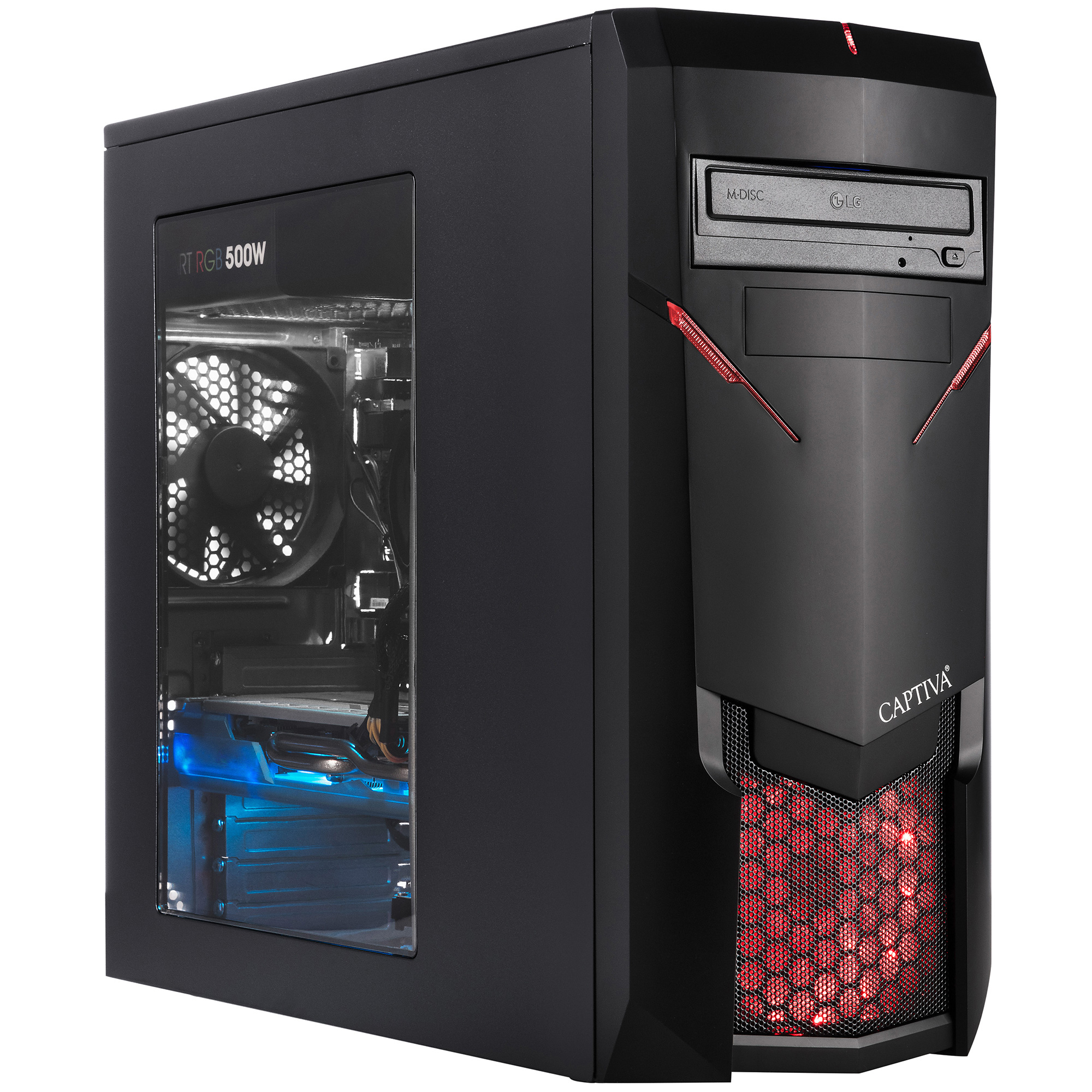 CAPTIVA R47-944 - AMD Ryzen™ 7 2700X - 16 GB - 120 GB - NVIDIA GeForce RTX™ 2060 - Windows 10 Home (64 Bit)