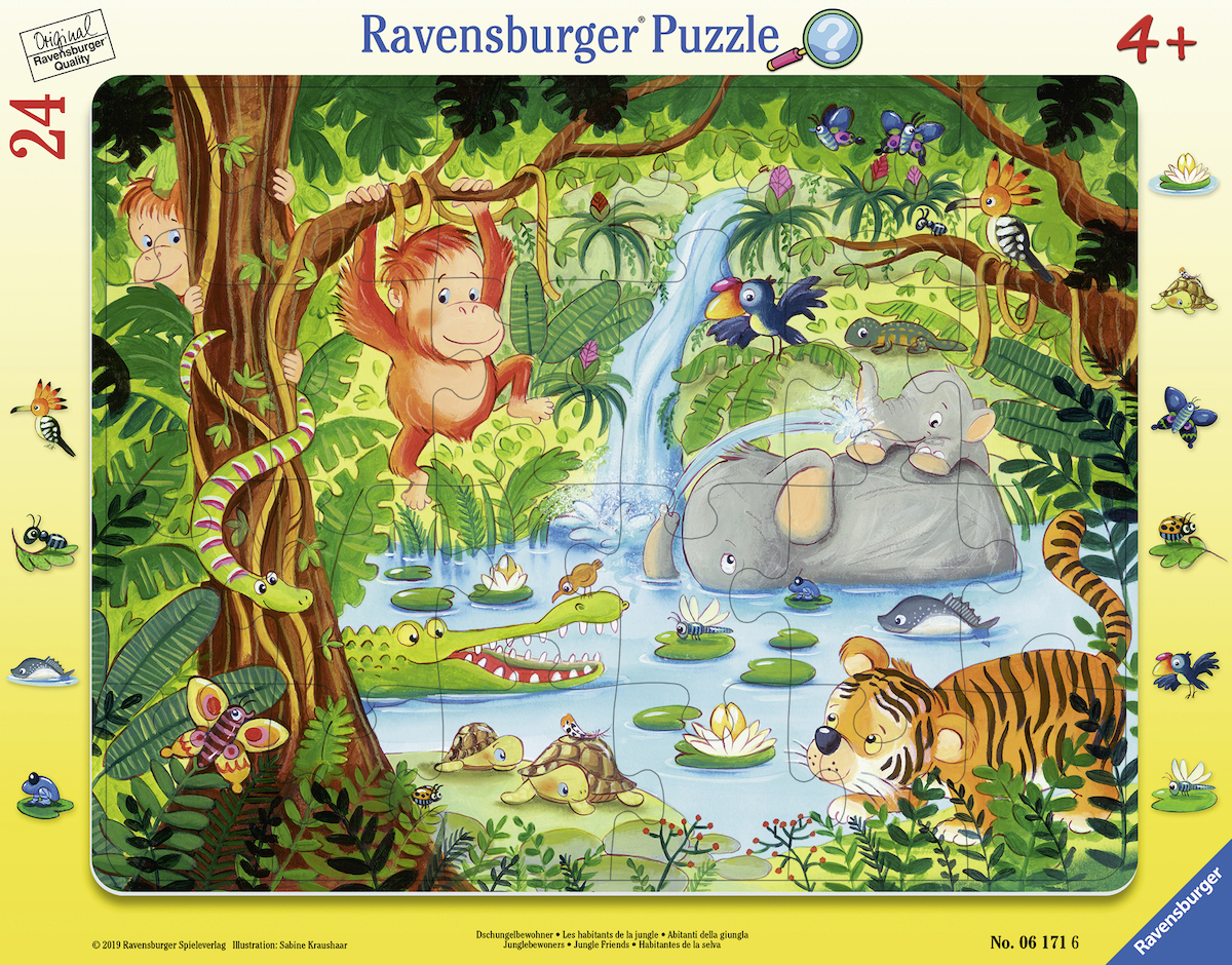 Mehrfarbig RAVENSBURGER Puzzle Dschungelbewohner