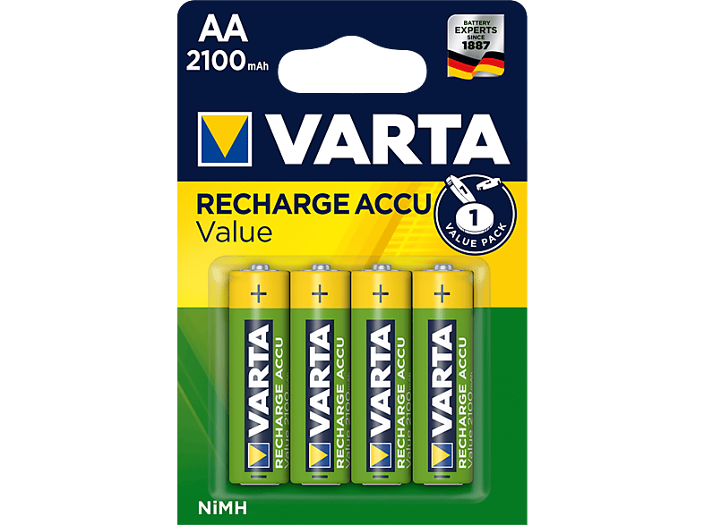 VARTA Oplaadbare NiMH batterij 4 x AA 2100 mAh (56612.101.404)