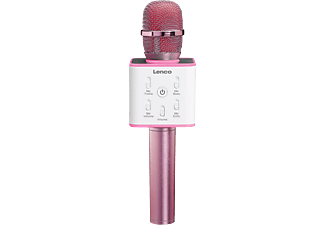 LENCO BMC-080 - Mikrofon mit Bluetooth Lautsprecher (Pink)