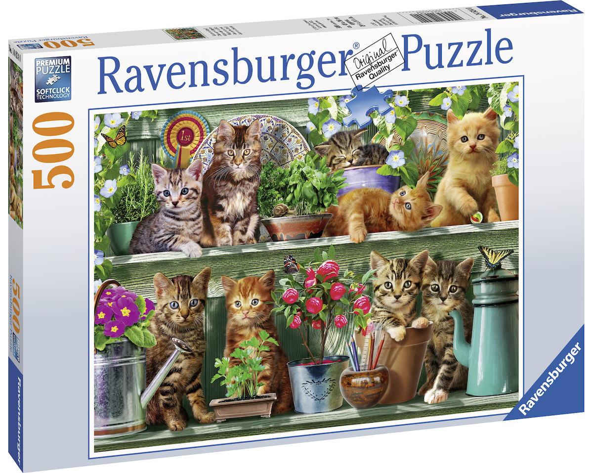 RAVENSBURGER Katzen Regal Puzzle Mehrfarbig im