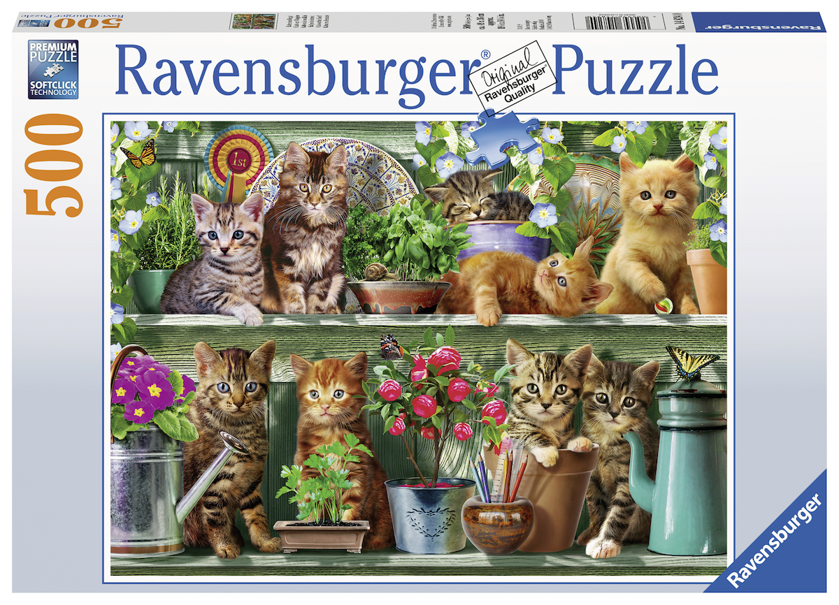 RAVENSBURGER Katzen im Mehrfarbig Regal Puzzle