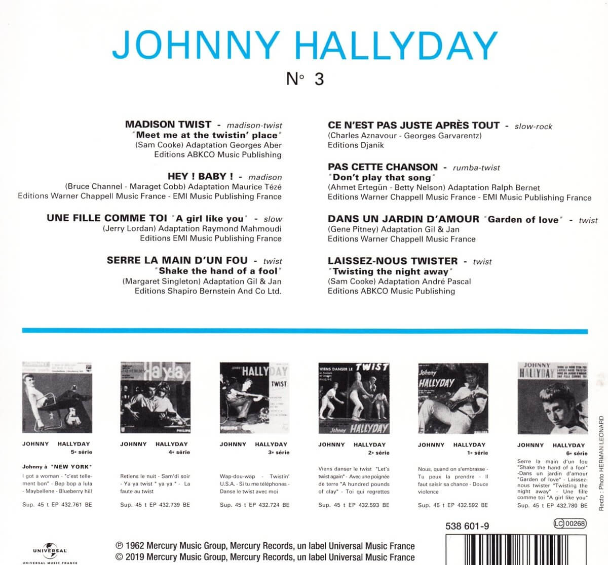 Johnny Hallyday - Madison Twist CD
