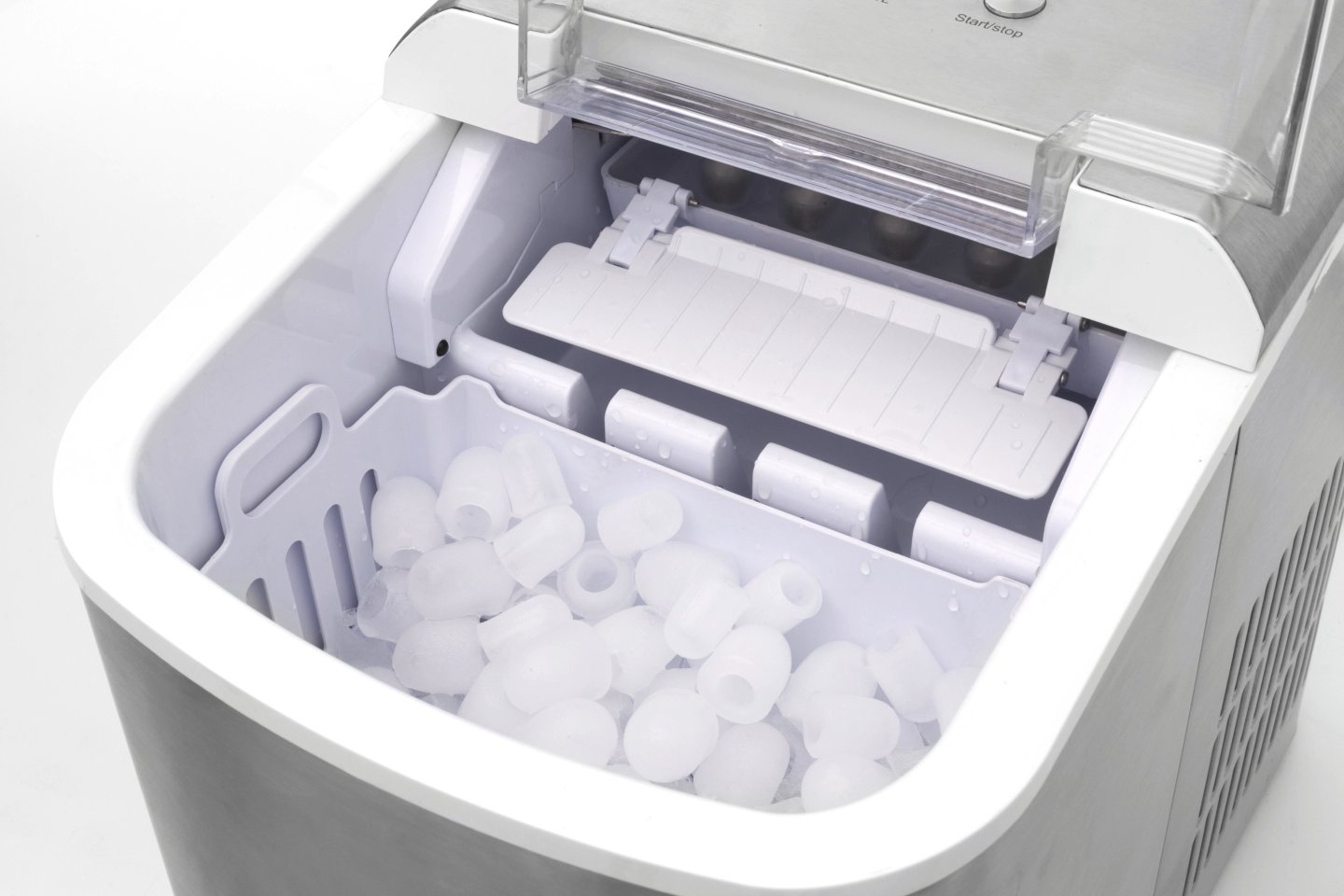 CASO Eiswürfelbereiter Ice Chef Pro Edelstahl 3302 Eiswürfelbereiter (120 Watt,  2,2 l, Silber)