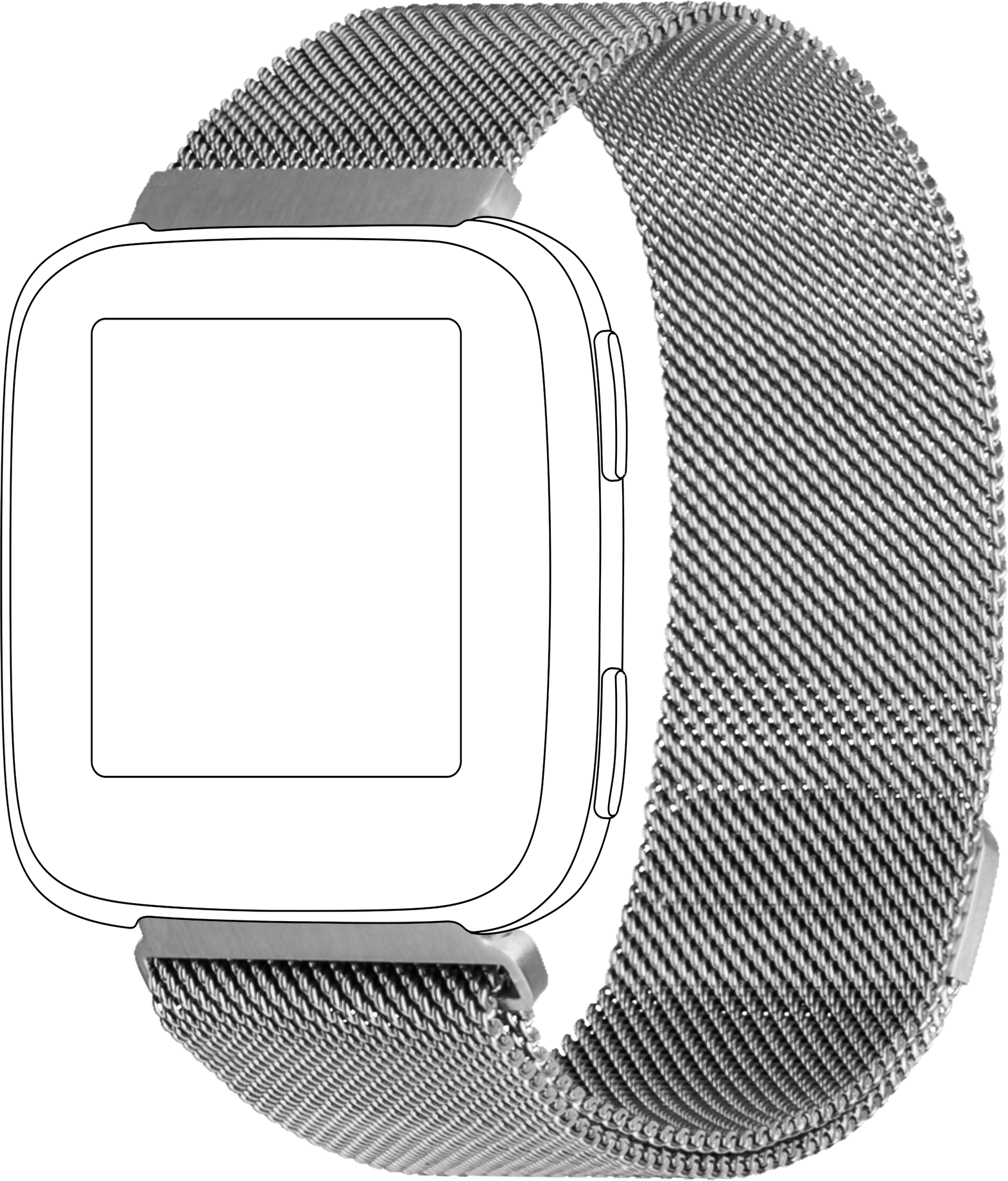 TOPP 40-37-1887, Ersatz-/Wechselarmband, Silber