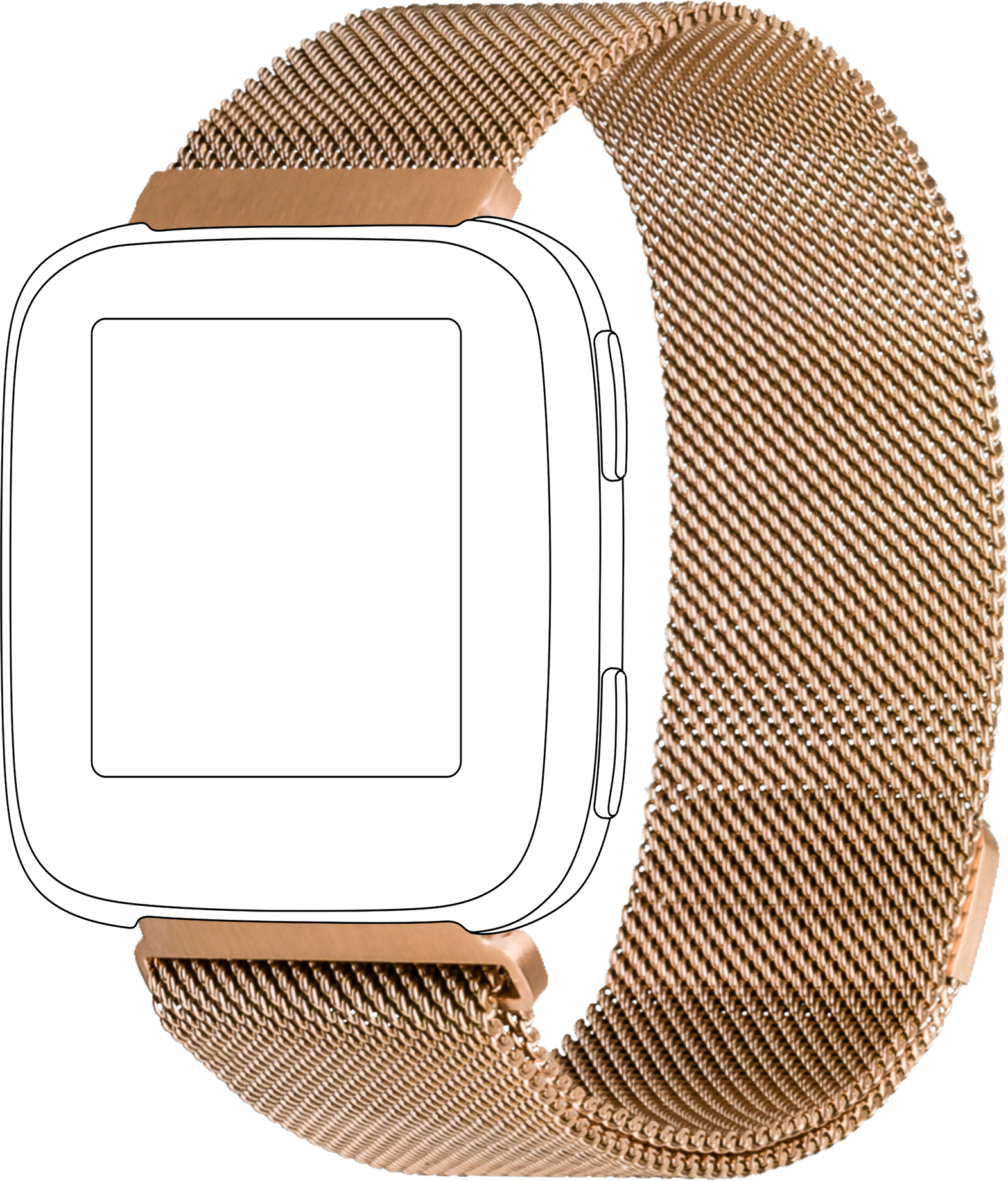 TOPP 40-37-7585, Ersatz-/Wechselarmband, Roségold