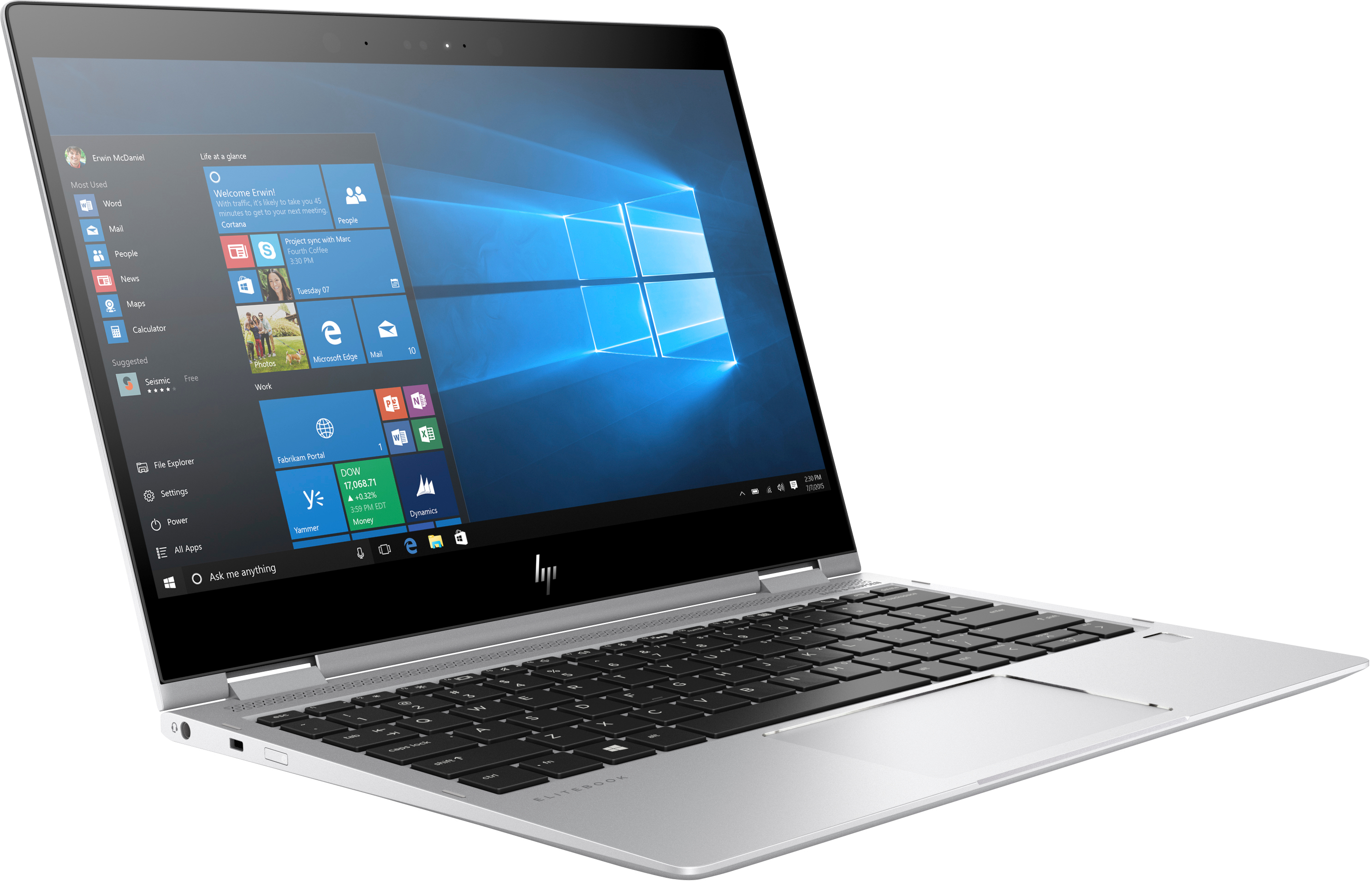 HP - B2B EliteBook x360 1020 G2 - 12,5 Zoll - Intel® Core™ i7 i7-7600U - 16 GB - 512 GB