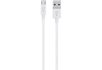 BELKIN F2CU021bt04-WHT MIXIT UP Metallic Micro USB - USB kábel, 1.2m, fehér