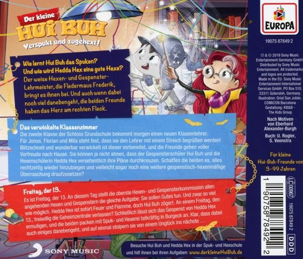 Der Kleine Hui Buh - 011/Das verwickelte Klassenzimmer/Freitag,der 1  - (CD)