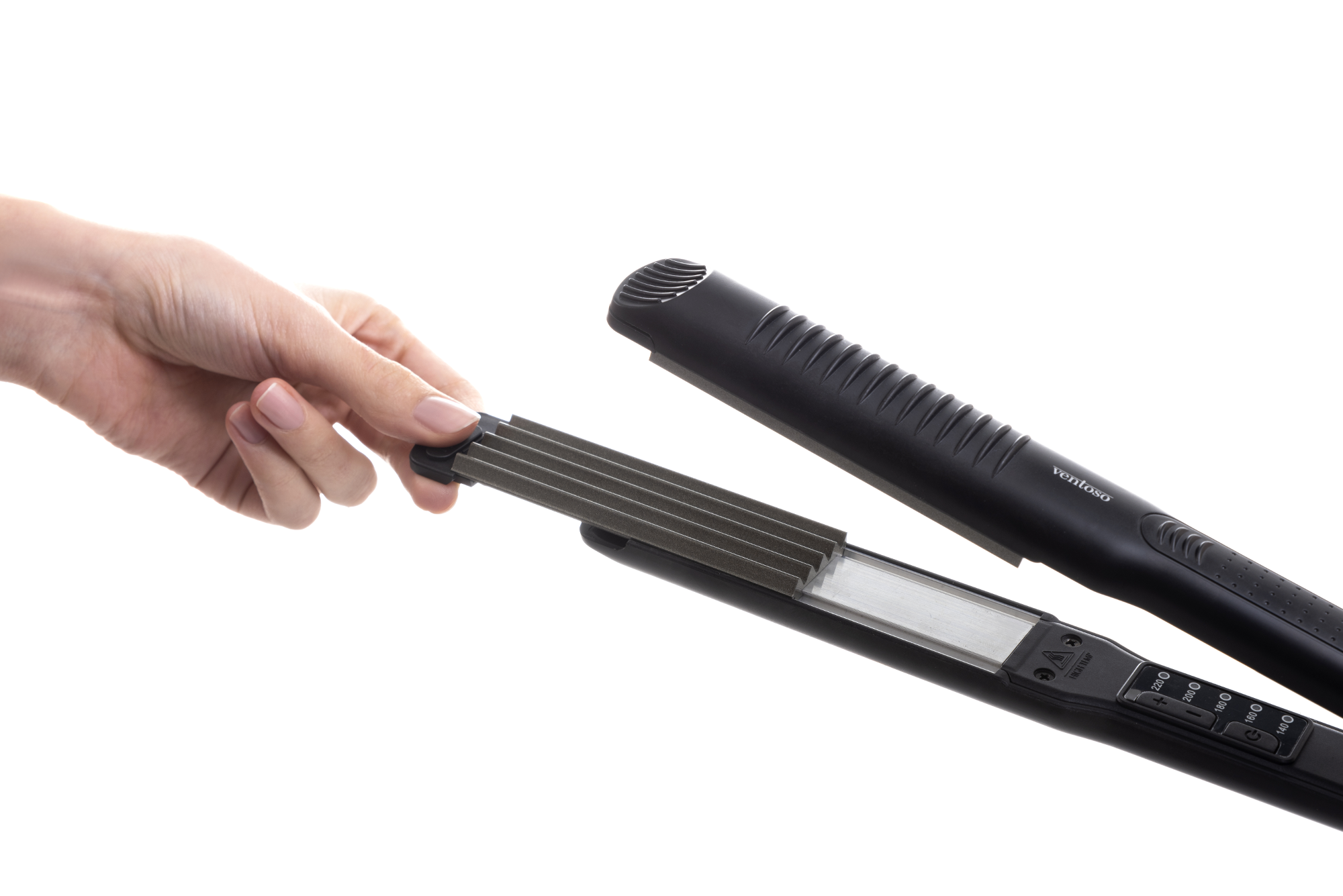 VENTOSO EPS806 Titanyum Kaplı Saç Düzleştiricisi Ve Saç Tost Makinesi