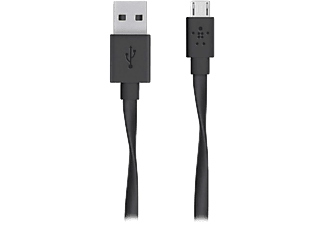 BELKIN F2CU046bt06-BLK MIXIT MicroUSB - USB-A lapos adat/töltőkábel 1.8m fekete