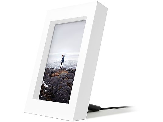 TWELVE SOUTH Powerpic Frame - Stylischer Bilderrahmen mit Kabelloses Ladegerät (Weiss)