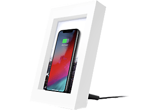 TWELVE SOUTH Powerpic Frame - Cadre photo élégant avec chargeur sans fils (Blanc)