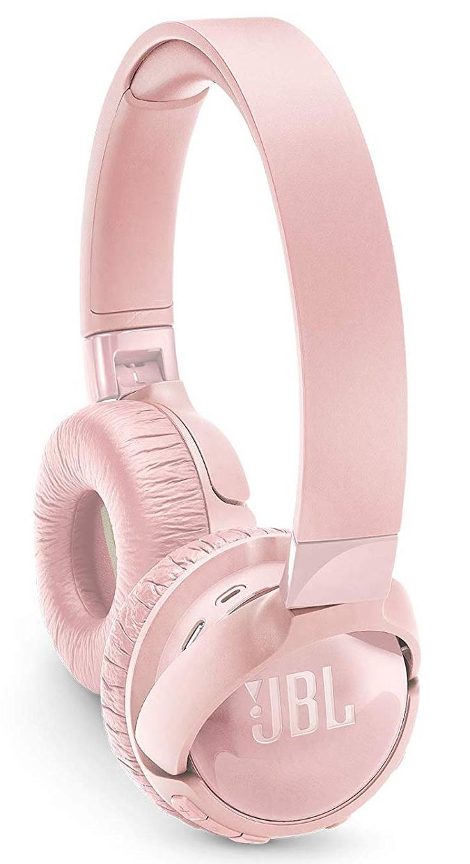Auriculares inalámbricos - JBL Tune 600BTNC, Bluetooth, Llamadas, Pure Bass, Cancela ruido, Rosa
