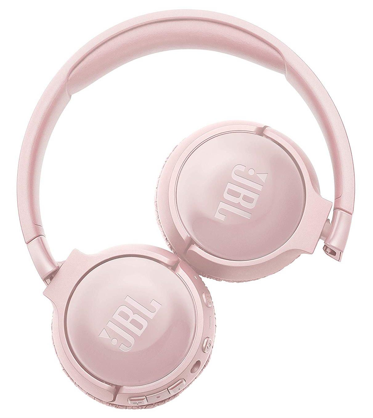 Auriculares inalámbricos - JBL Tune 600BTNC, Bluetooth, Llamadas, Pure Bass, Cancela ruido, Rosa