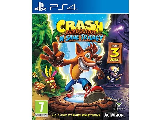 Crash Bandicoot N. Sane Trilogy - PlayStation 4 - Français