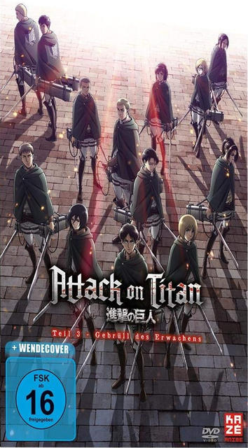 Titan on Teil - Anime DVD des Attack Erwachens Gebrüll 3: Movie