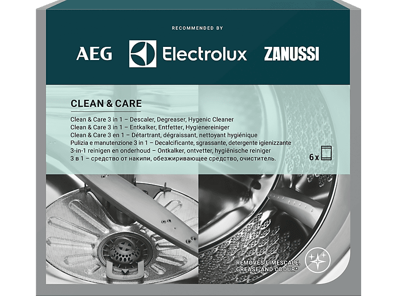 AEG Reinigingsset 3 in 1 voor wasmachine en vaatwasser (M3GCP400)