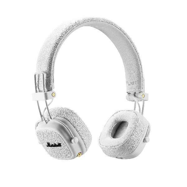 Auriculares inalámbricos - Marshall Major III Bluetooth, Plegables, Drivers dinámicos 40 mm, Blanco