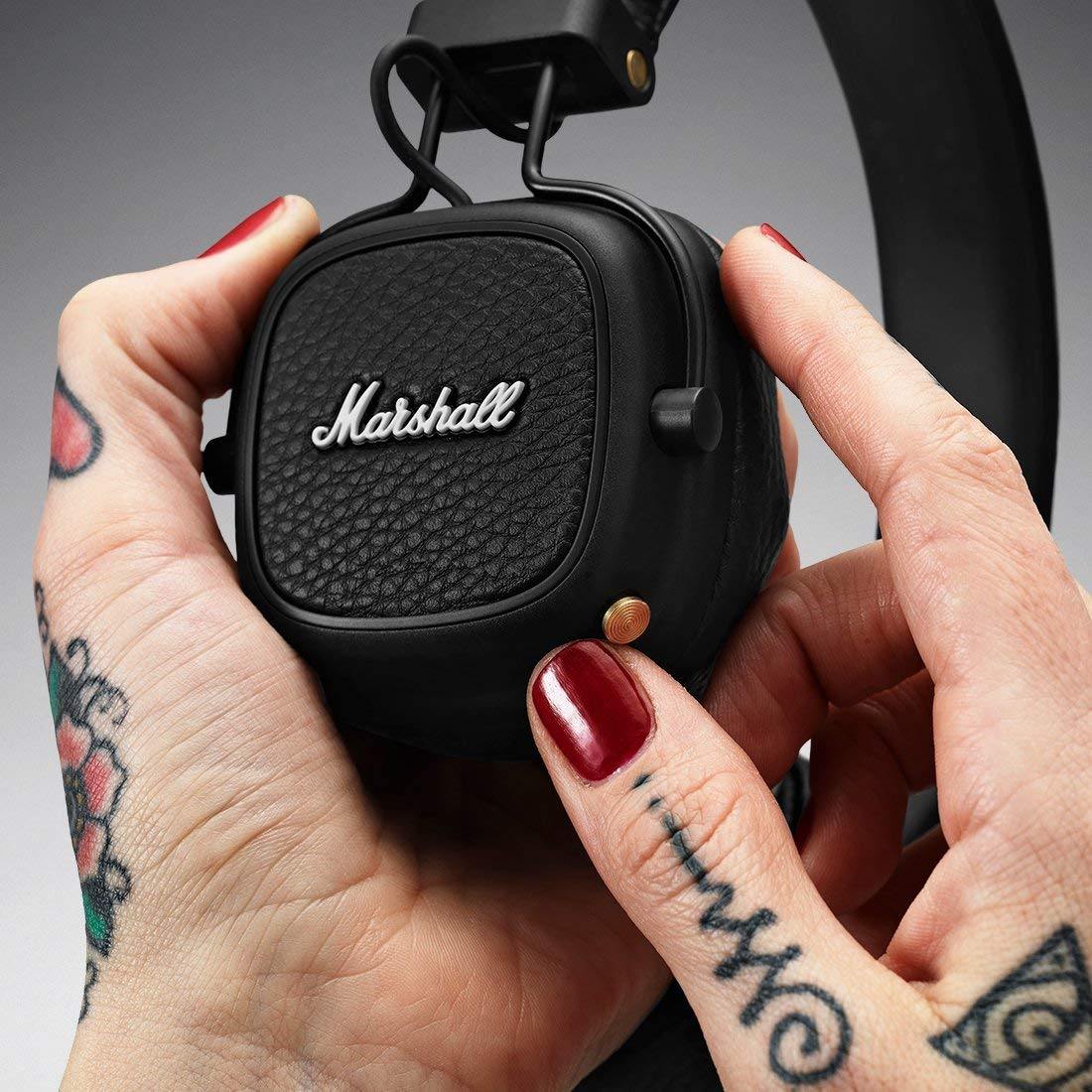 Auriculares inalámbricos - Marshall Major III Bluetooth, Plegables, Drivers dinámicos 40 mm, Negro