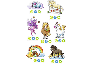 RAVENSBURGER tiptoi® CREATE Sticker Pferde und Einhörner tiptoi Bücher Mehrfarbig