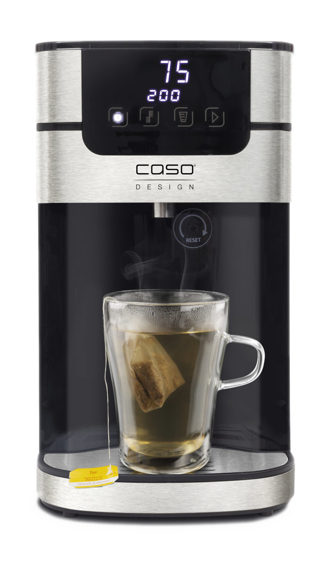 CASO Heißwasserspender HW 1000 Turbo schwarz (1867) Heißwasserkocher (schwarz, silber, 4 Liter, )