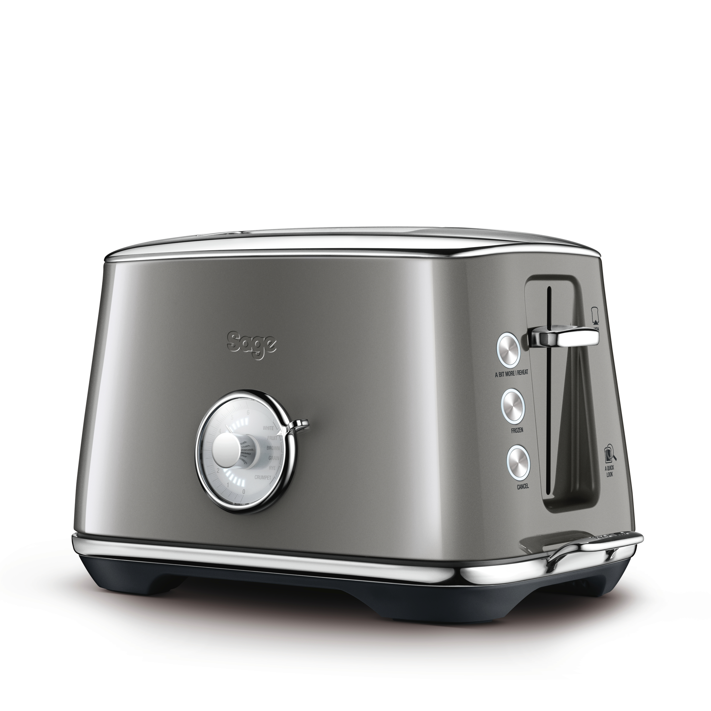 SAGE STA735SHY4EEU1 Luxe Toast Select Toaster Anthrazit (1000 Watt, Schlitze: 2)