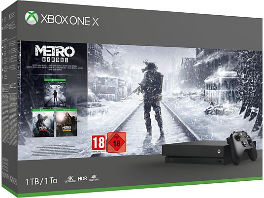 Bundle Xbox One X 1TB - Metro Saga - Console di gioco - Nero