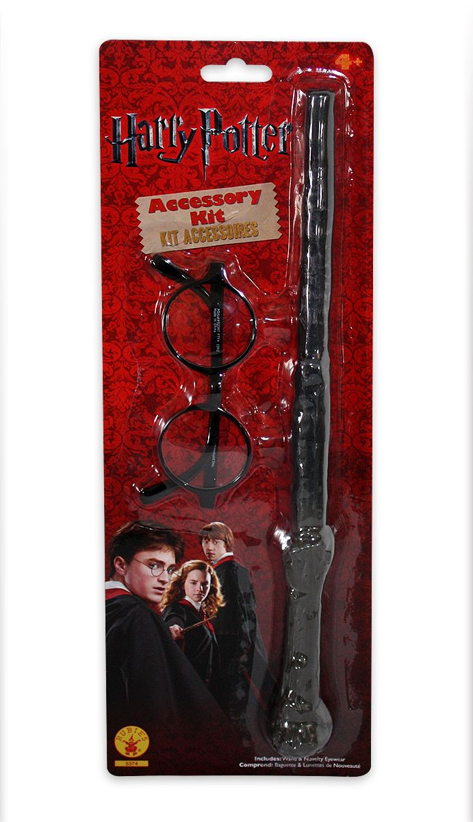 RUBIES Harry Potter Set Zauberstab  Brille Zauberstabset