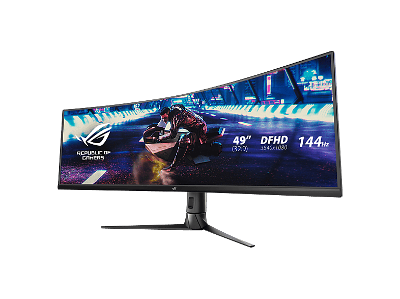 ASUS Monitor ROG Strix XG49VQ schwarz, 49 Zoll (90LM04H0-B01170) 49 Zoll Gaming Monitor, Full-HD, 4 ms Reaktionszeit, 450 cd/m², 144 Hz, Schwarz — Foto 2 von 5