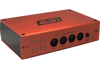 ESI M4U eX - MIDI-Interface mit USB Hub (Orange)