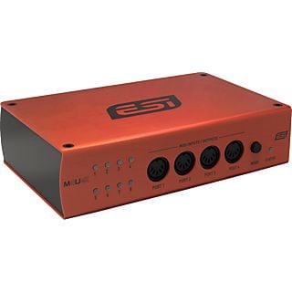ESI M4U eX - MIDI-Interface mit USB Hub (Orange)