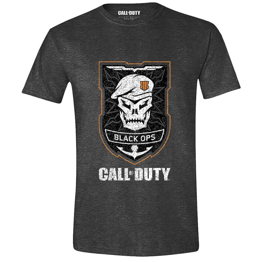 TIMECITY Call Ops T-Shirt IIII Duty: T-Shirt Logo Skull of Black