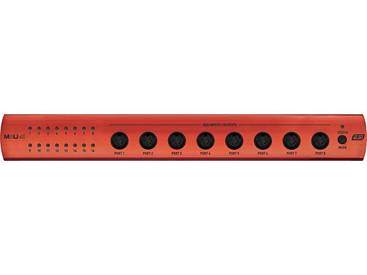 ESI M8U eX - Interface MIDI avec hub USB (Orange)