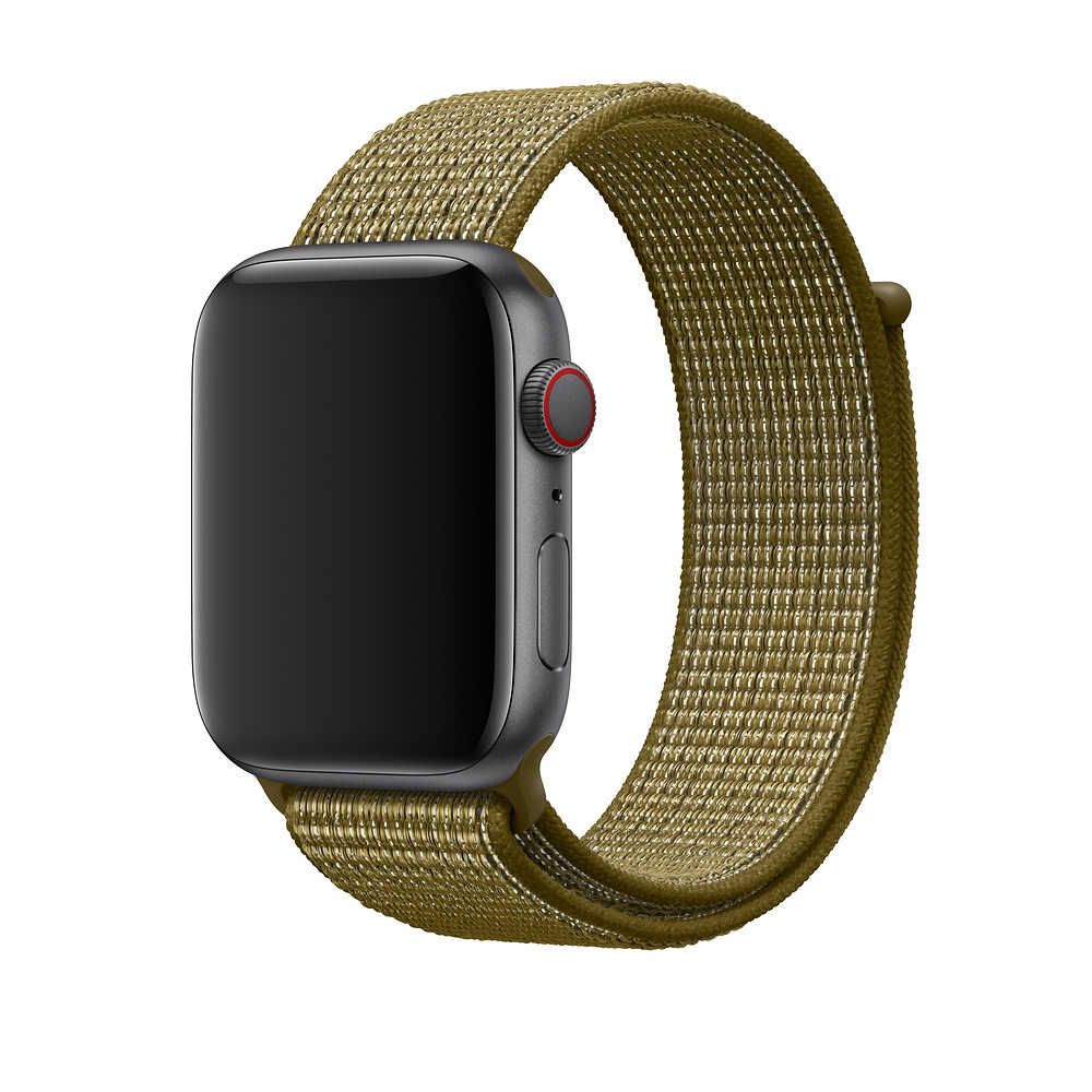 APPLE Nike Sport Loop, Ersatzarmband, Olive Flak